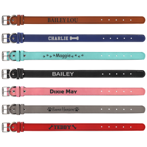  Personalized Dog Collar Leatherette 