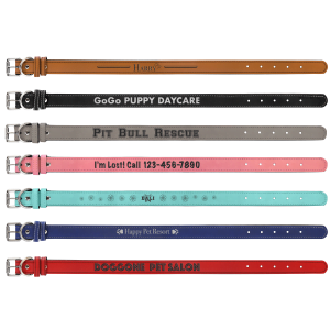  Personalized Dog Collar Leatherette 