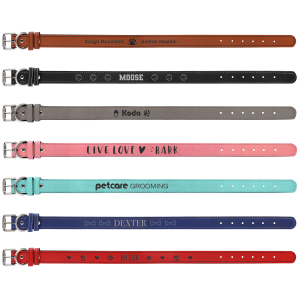  Personalized Dog Collar Leatherette 