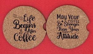 Cork Car Coaster 2 1/2"