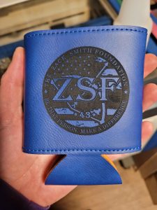 Laserable Leatherette Beverage Holder 3 3/4"