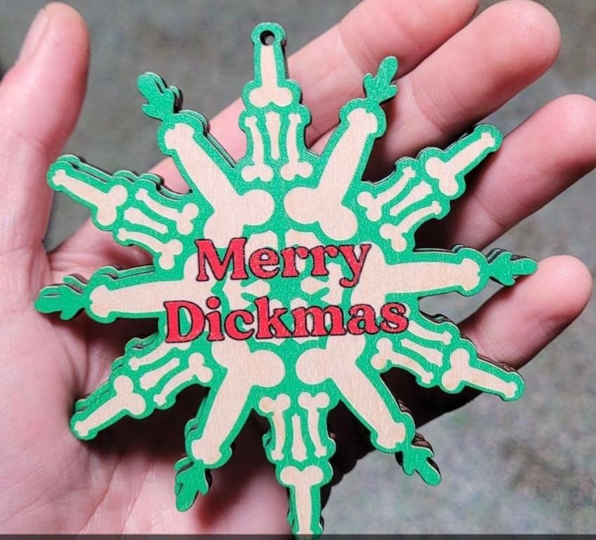 Merry Dickmas Ornament